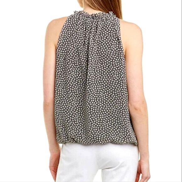 Max Studio Women's Navy Print Tank Blouse Top - Picture 2 of 13